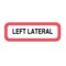 Nevs Position Labels - Left Lateral 1/2" x 1-1/2" White w/Red & Black XP-340 - alternate 1